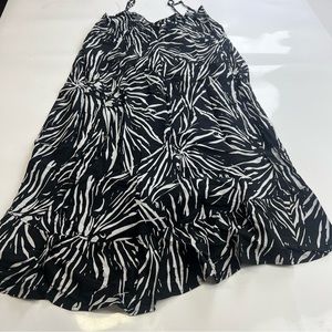 Bunons Ninos women’s black and white maxi dress S m129-31